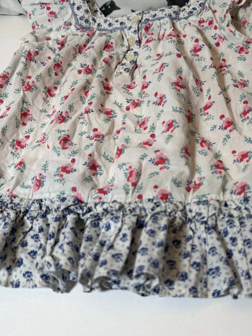 Ralph Lauren 24mo Sweet Baby Girl Boho Floral Dress or Blouse Cotton